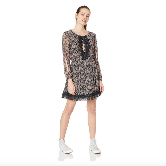 ROXY JUNIORS Side of Motion Dress Floral sz S - Picture 6 of 12